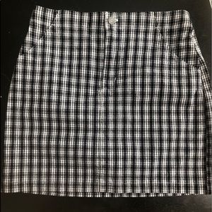 plaid hollister skirt